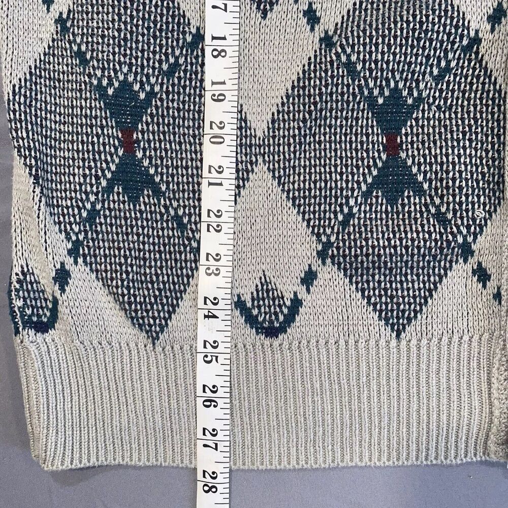 Vintage Jantzen Men’s Size Large Pullover Sweater Geometric Grandpa Made In USA - Picture 7 of 7